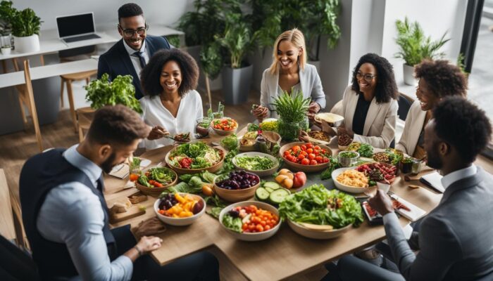 Gesundes Essen Arbeit