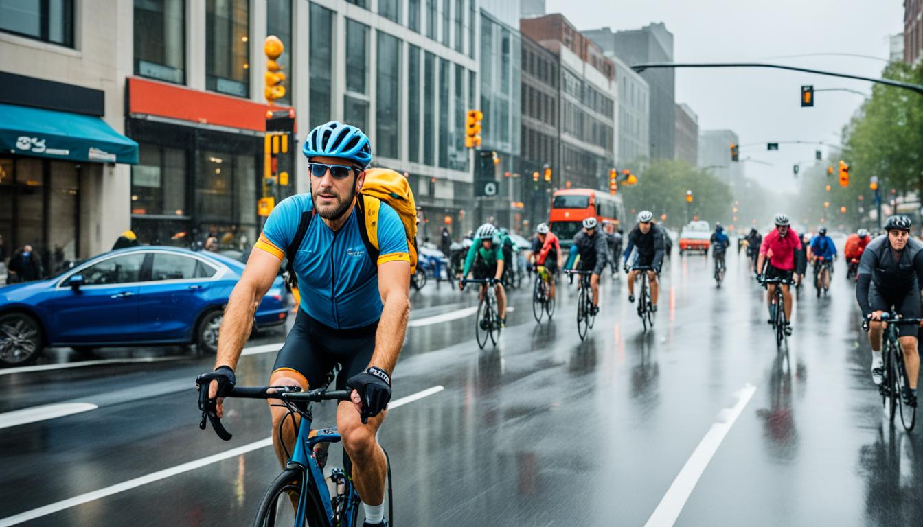 Städtisches Radfahren