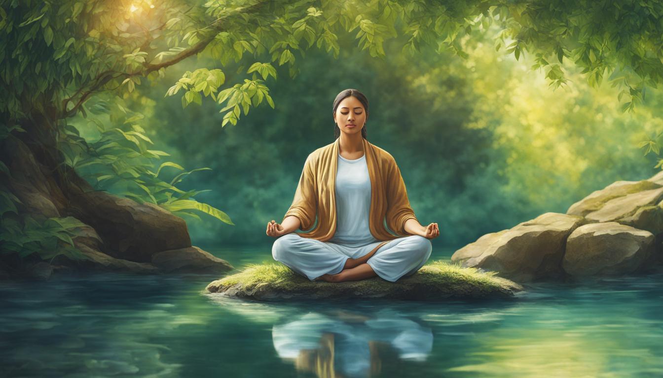 Stressabbau durch Meditation beim Abnehmen