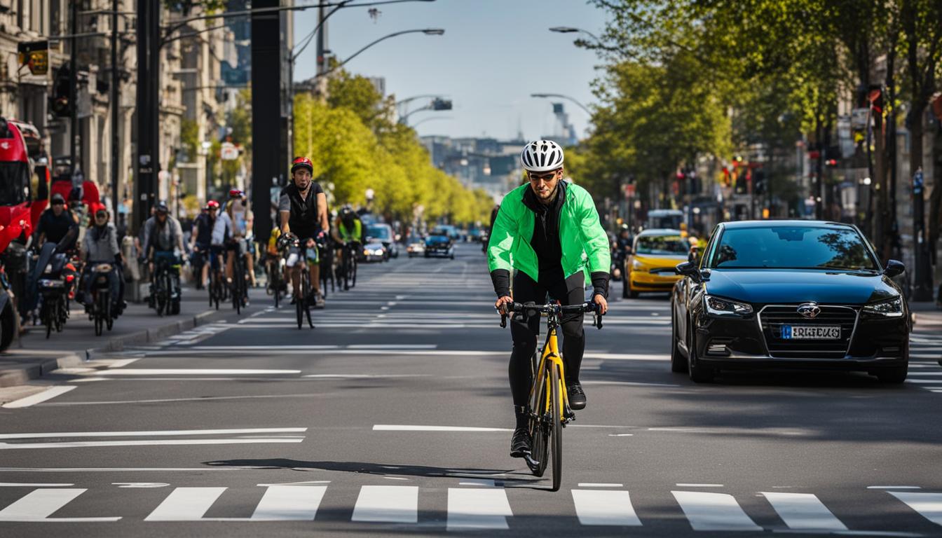 Verkehrssicherheit beim Radfahren in der Stadt