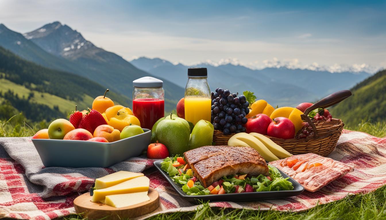 gesunde Ernährung beim Wandern