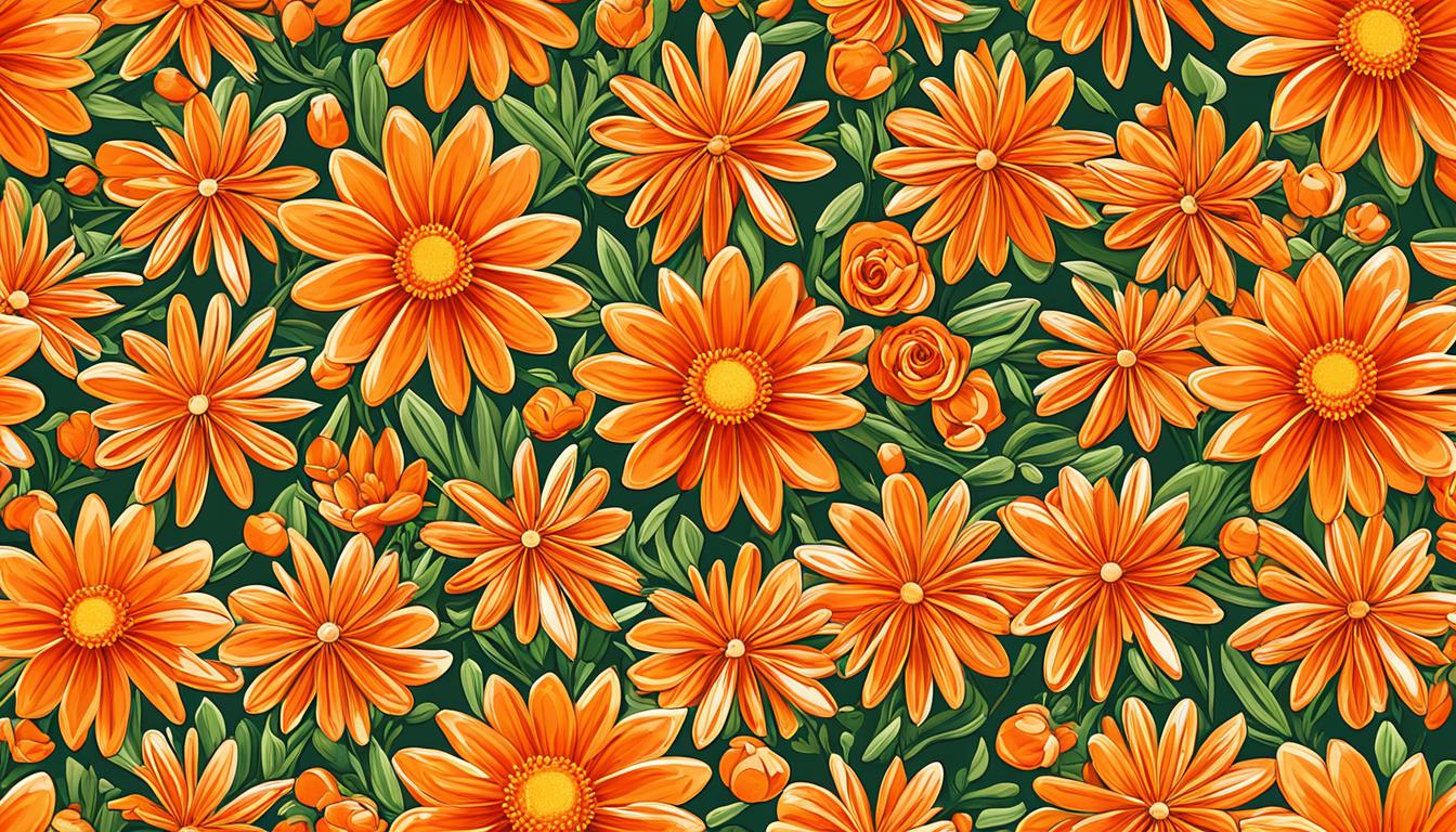 orange blumen