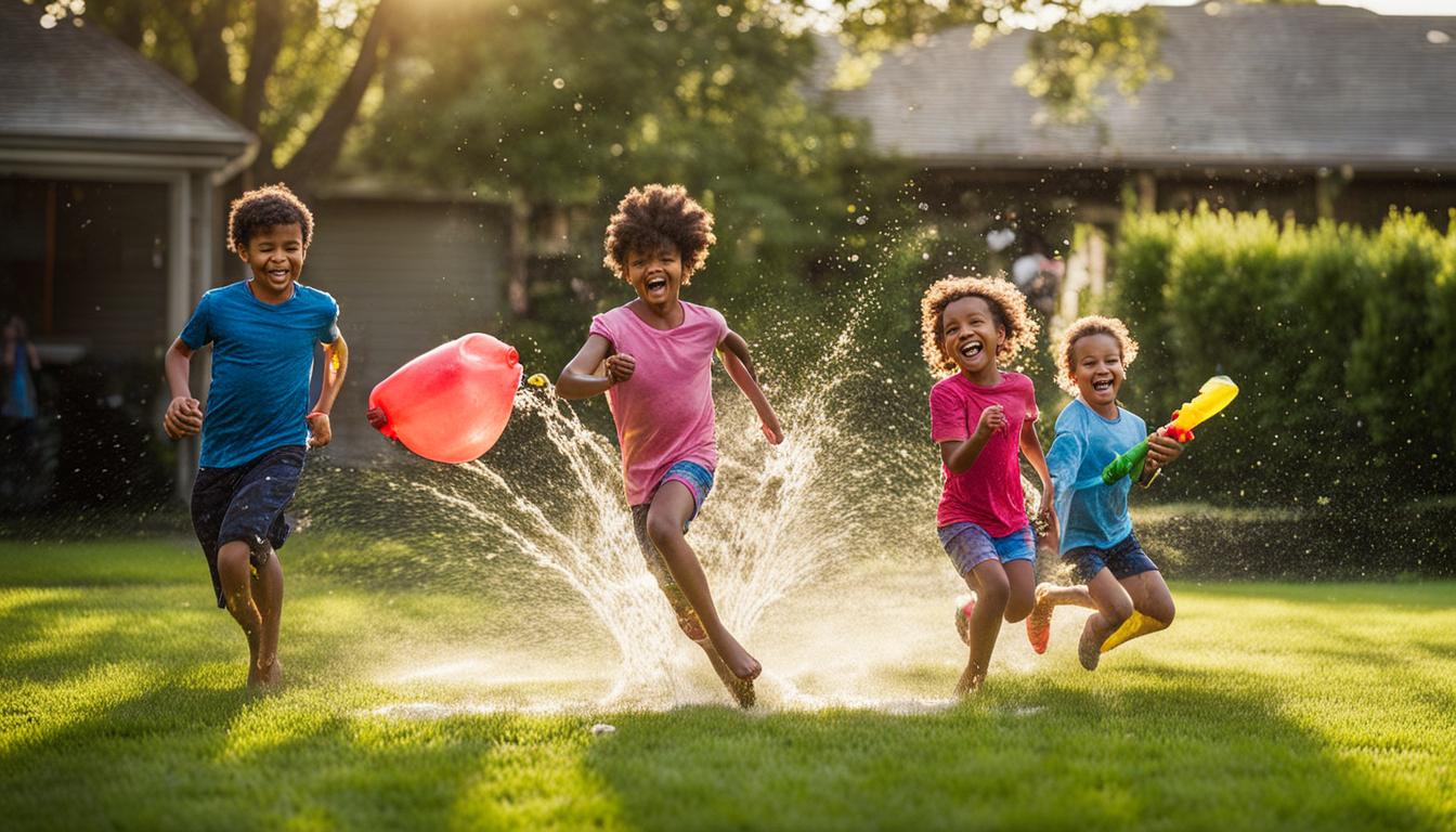 spiele mit wasser für draußen